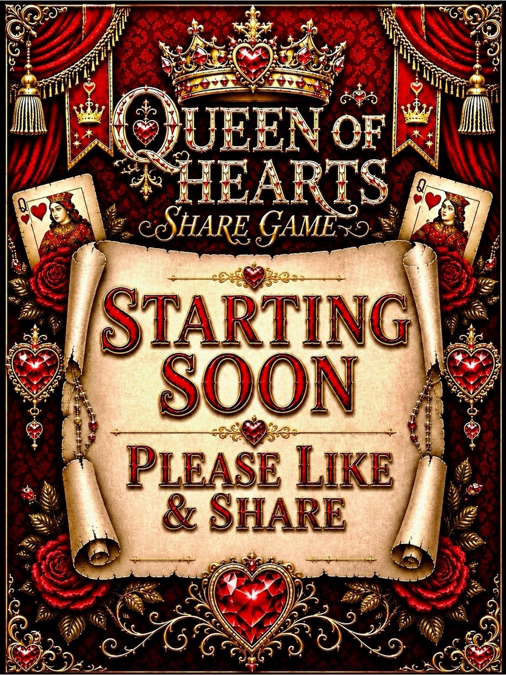 THE QUEENS RETURN SOON!
PLEASE LIKE THIS LISTING AND
STAY LOYAL, ROYALS! ⚜️♥️⚜️